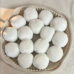 White Fluffy Pom Poms